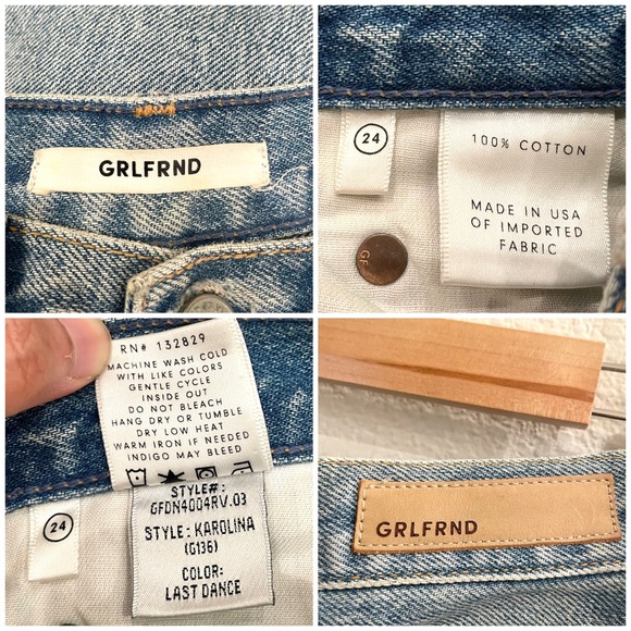 GRLFRND Karolina High Rise Distressed Skinn Jeans in Last Dance Retro Vintage - Picture 13 of 13